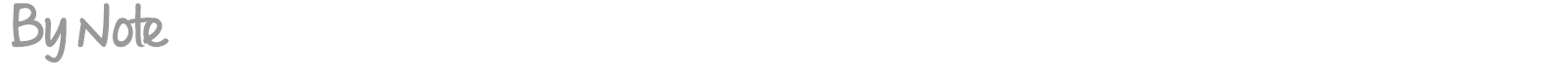 By Note font preview